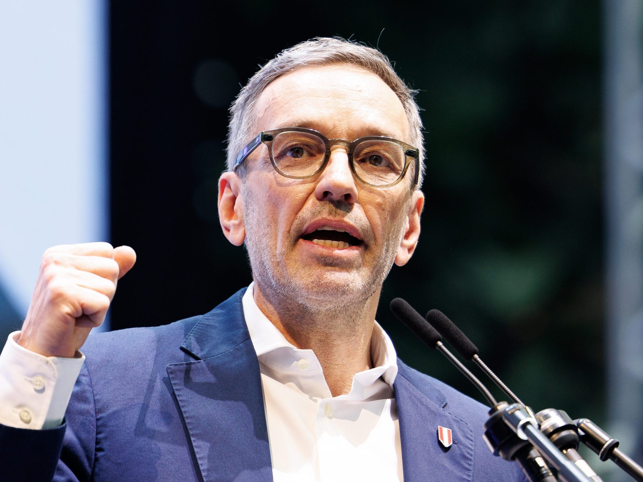 Herbert Kickl beim FPÖ-Neujahrstreffen in Vösendorf. Herbert Kickl beim FPÖ-Neujahrstreffen in Vösendorf.