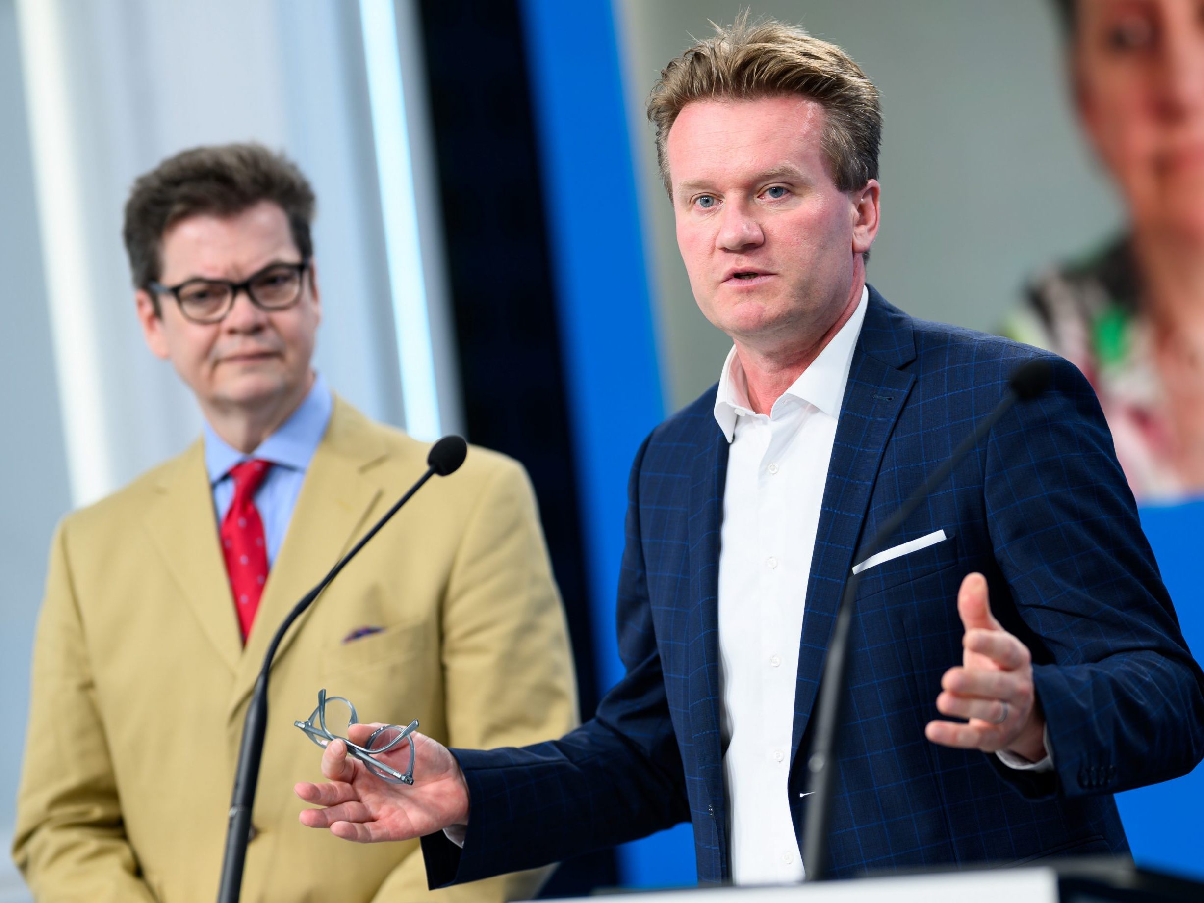 Mit IV-Präsident Georg Knill und IV-Generalsekretär Christoph Neumayer