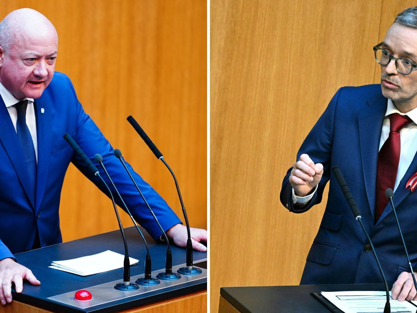 Stocker (ÖVP) und Kickl (FPÖ).