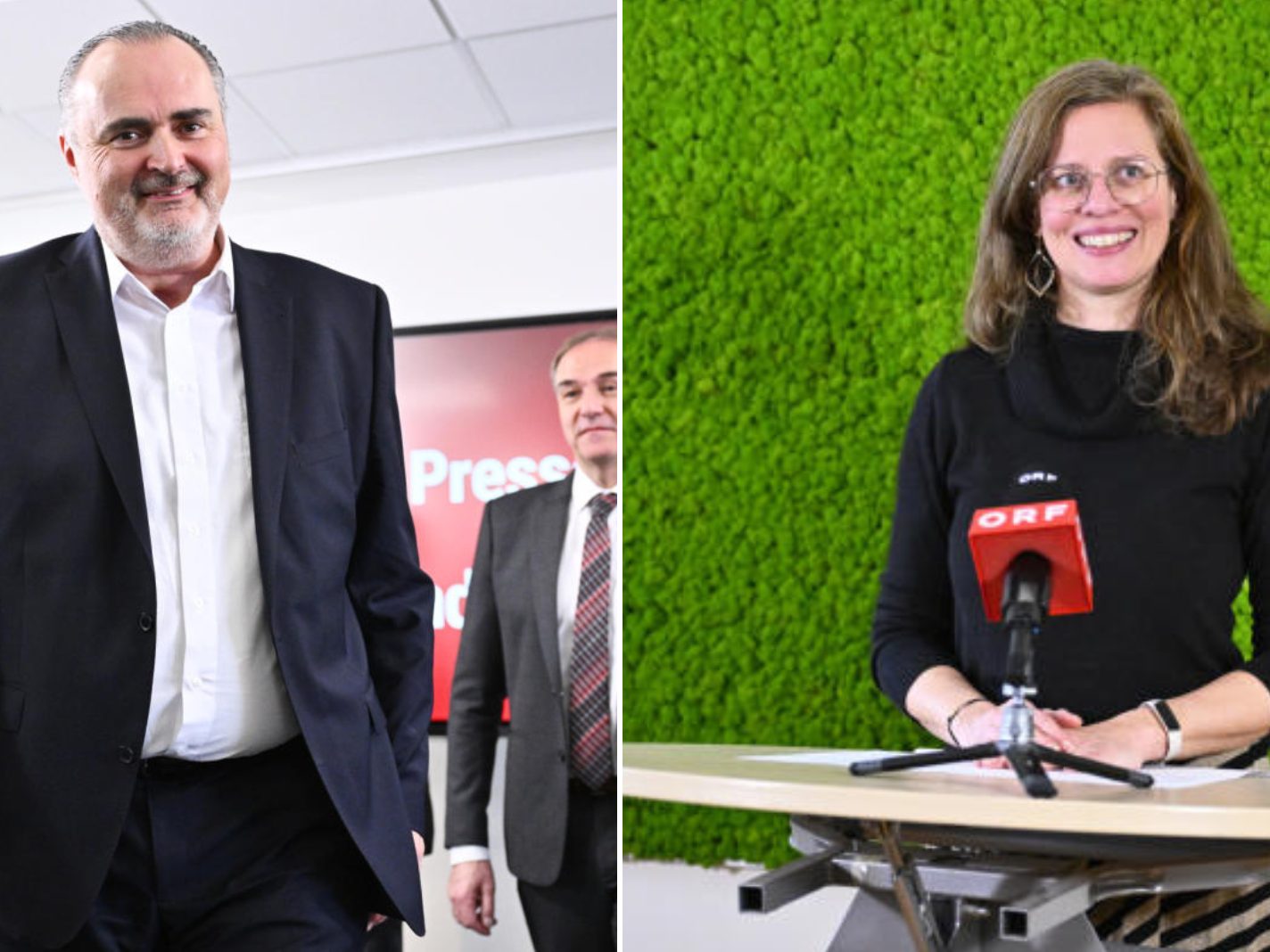 Doskozil und Haider-Wallner verhandeln über Rot-Grün. Doskozil und Haider-Wallner verhandeln über Rot-Grün.