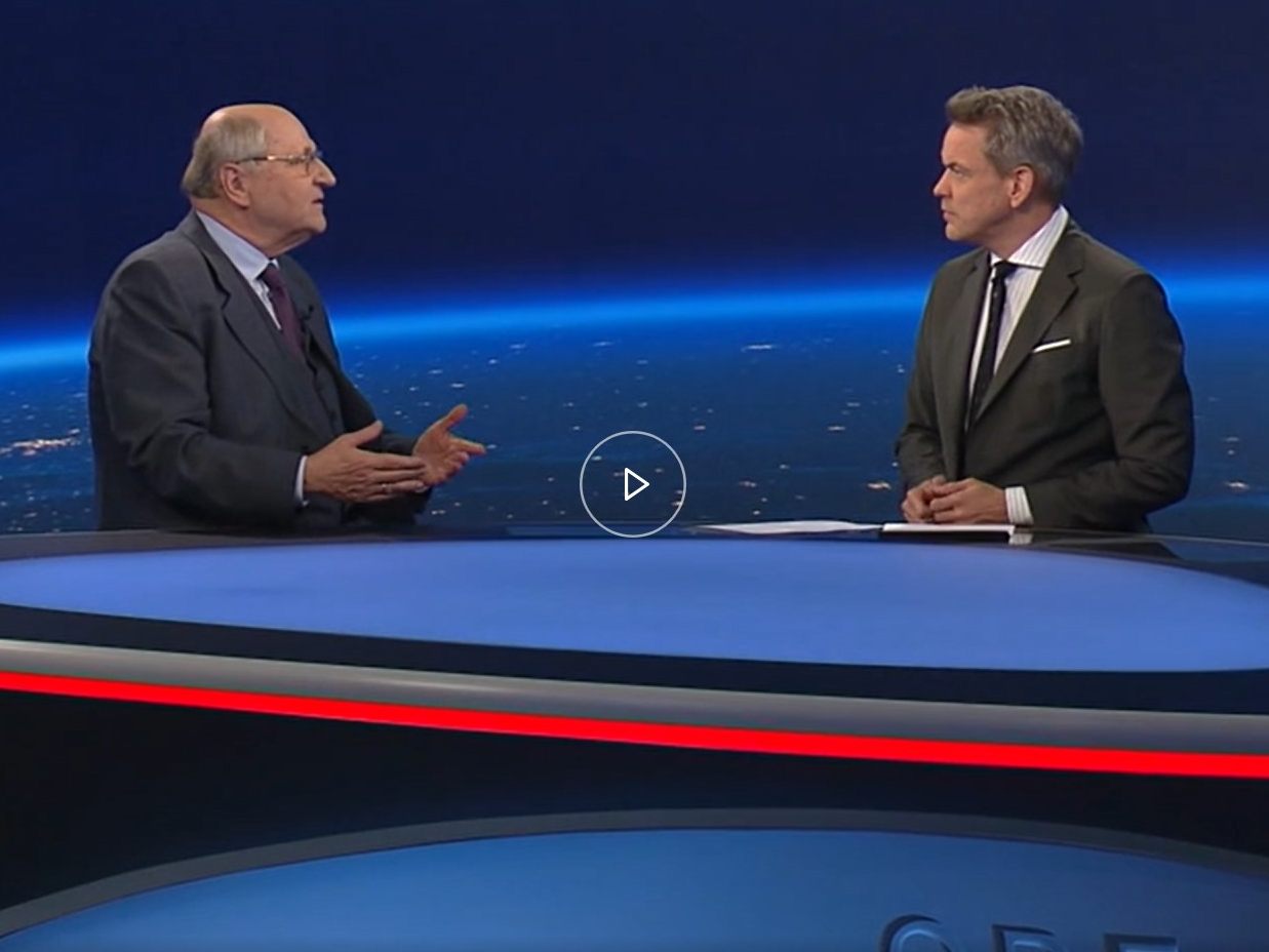 Fiskalratschef Christoph Badelt (l.) im "ZIB2"-Interview. Fiskalratschef Christoph Badelt (l.) im "ZIB2"-Interview.