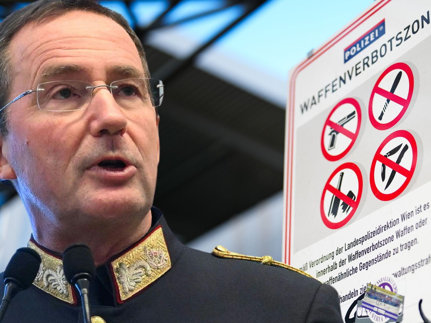 Pürstl zieht eine positive Bilanz zu den Waffenverbotszonen in Wien.