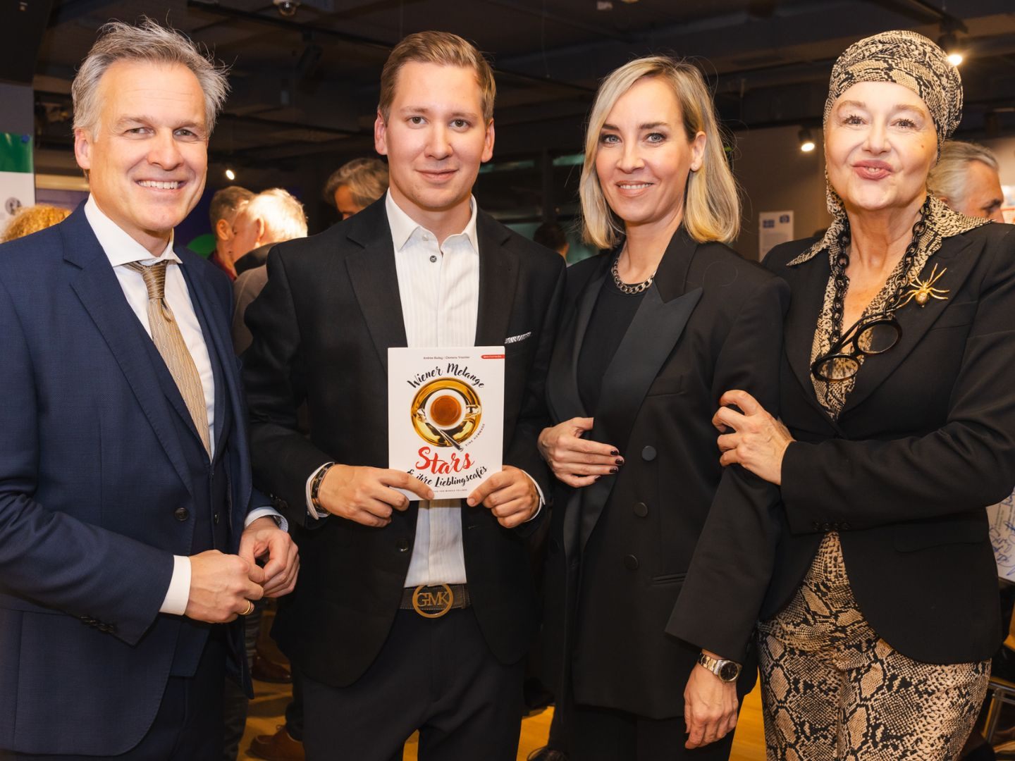 vlnr: Tarek Leitner, Clemens Trischler, Nadja Bernhard, Andrea Buday