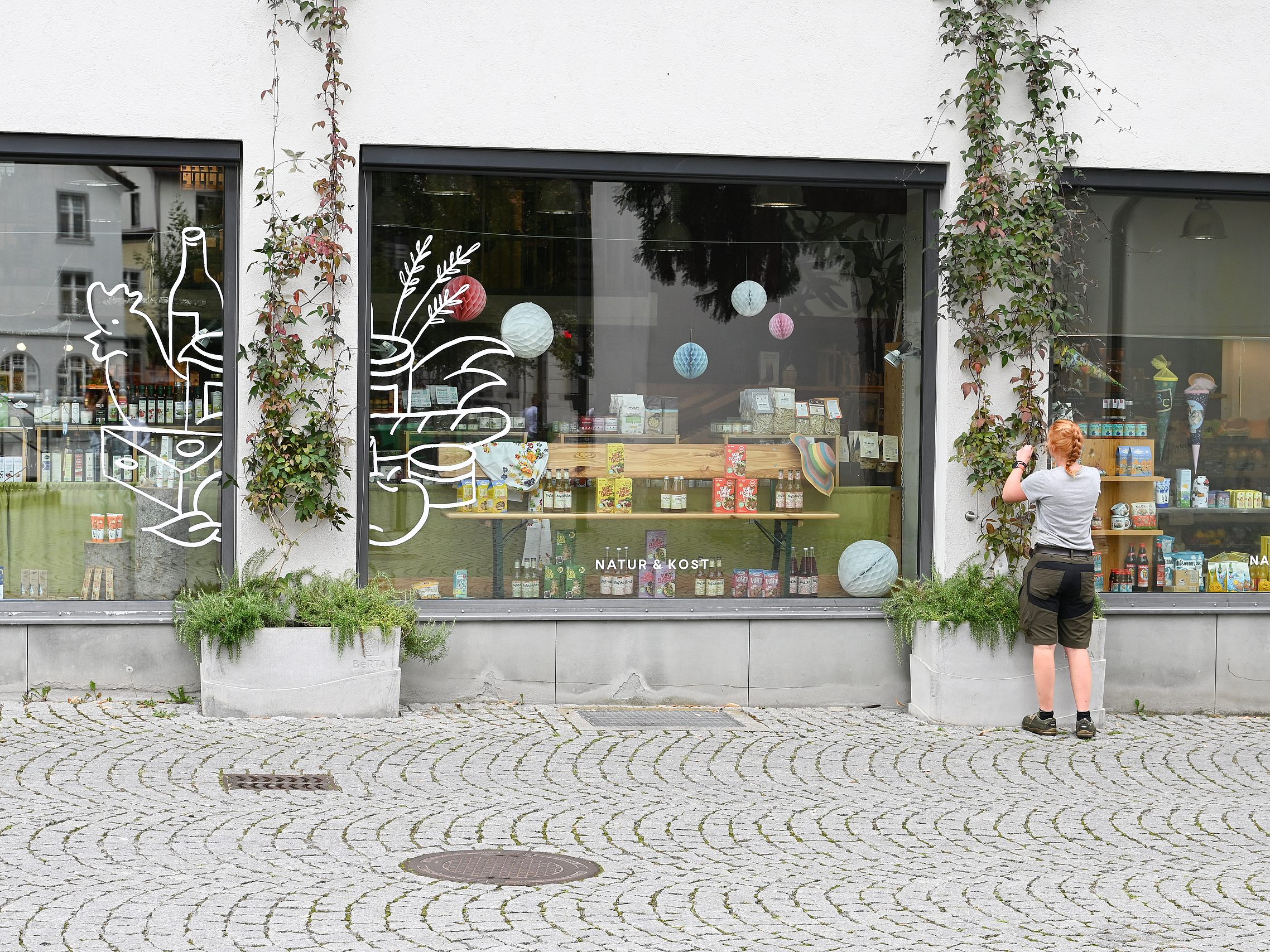 Fassadenbegrünung Jahannitergasse. Fassadenbegrünung Jahannitergasse.