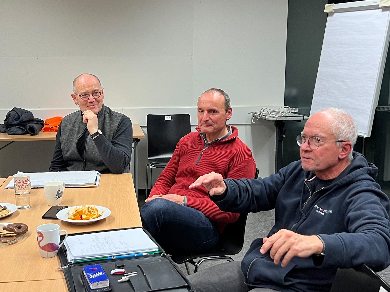 Franz Rüf (li) erläuterte die Projekte