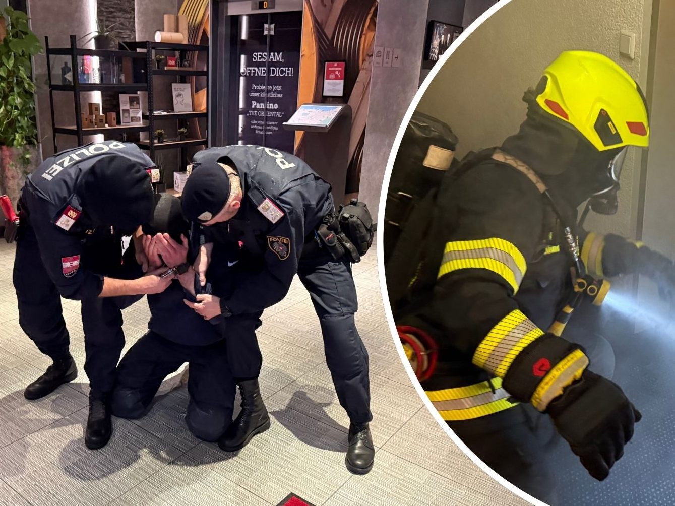 Spektakuläre Großübung in Bregenzer Hotel.