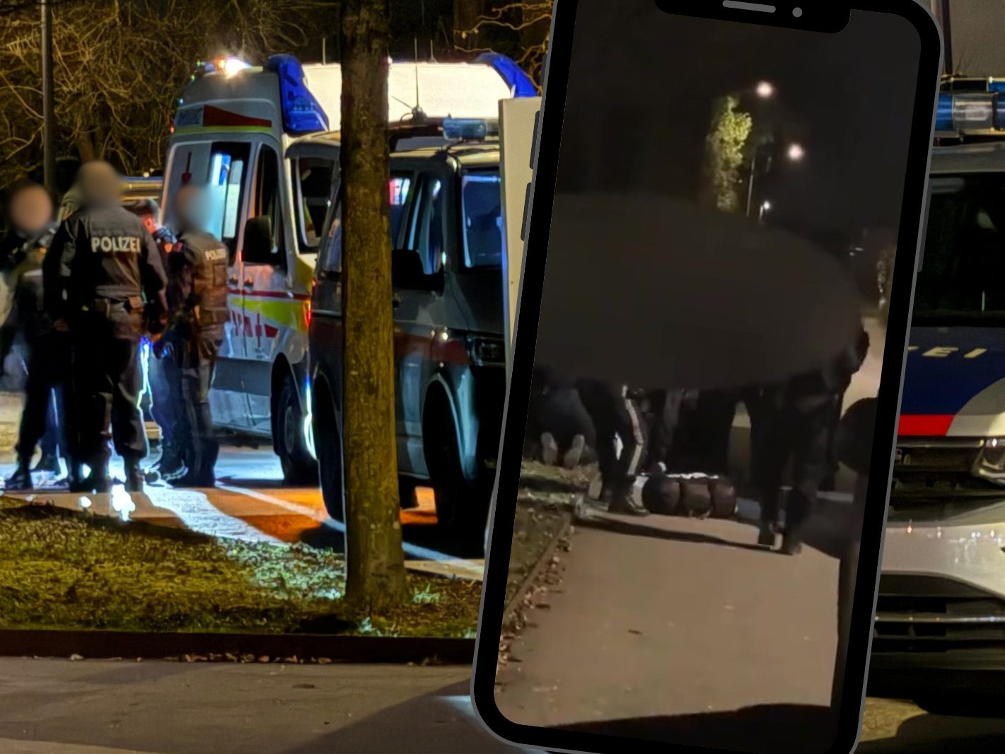 Großeinsatz der Polizei in Dornbirn - Verdächtiger festgenommen.