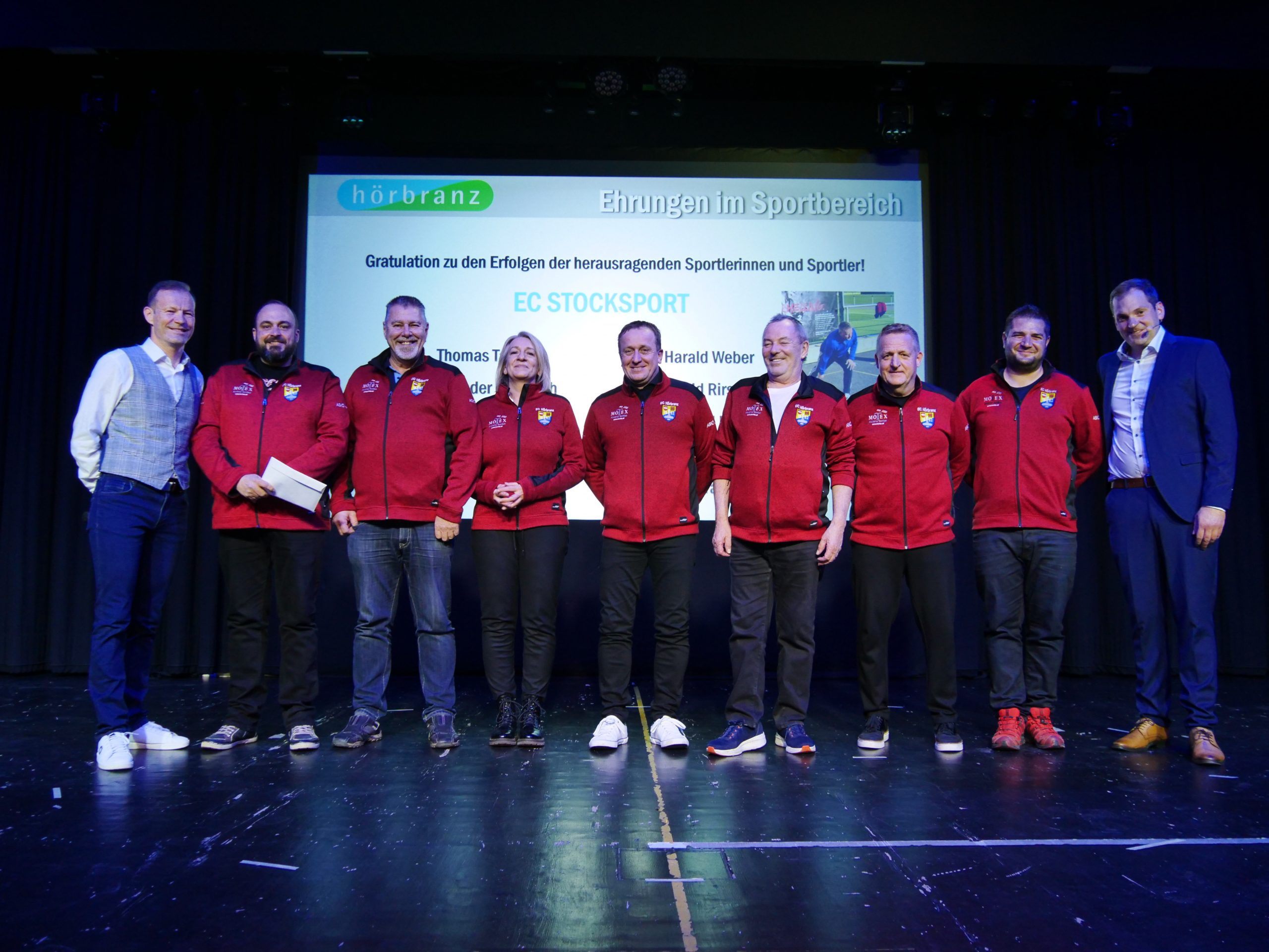 Unter den Geehrten beim Neujahrsempfang war das Team des EC Stocksport.