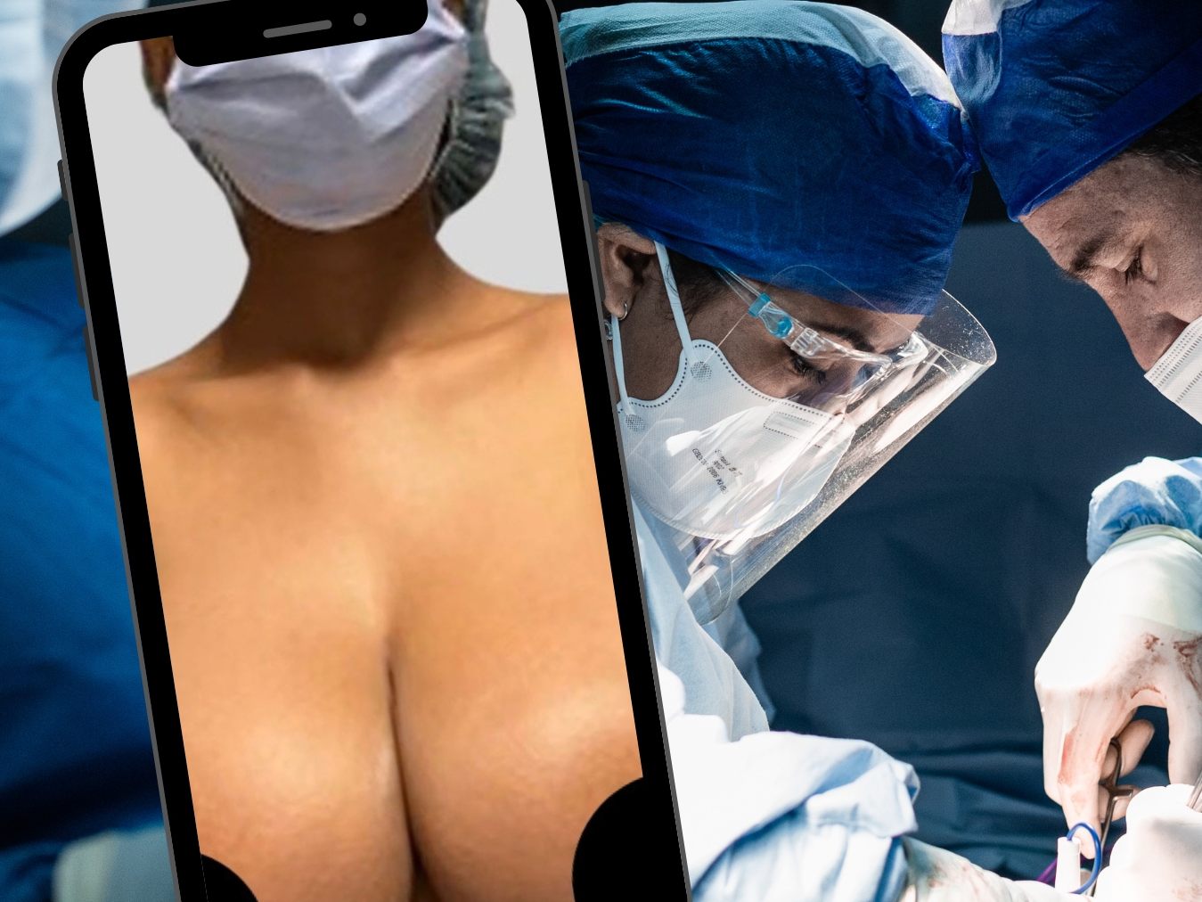 Die Patientin musste sich einer umfassenden Brustreduktion unterziehen.