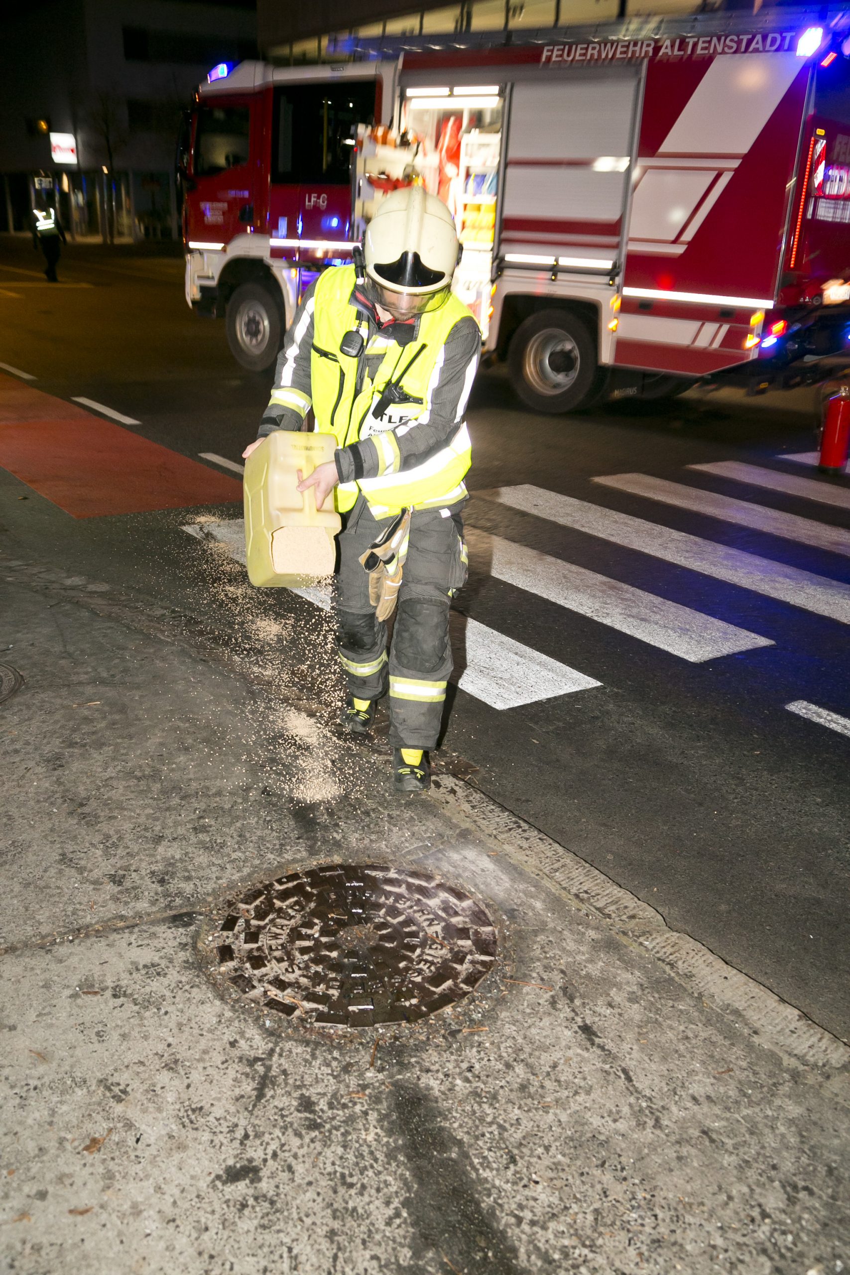 Feldkirch Altenstadt am 17.1.2025 VU Verkehrsunfall auf der L 19