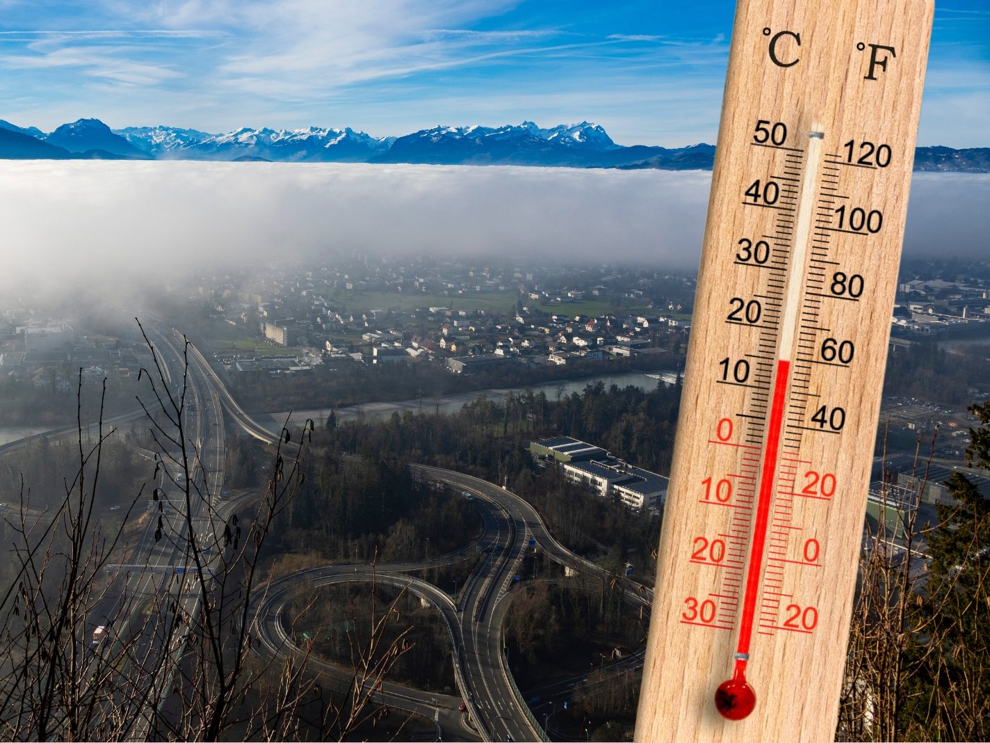 Mit auflebendem Südföhn wird es ab Sonntag sehr mild. Mit auflebendem Südföhn wird es ab Sonntag sehr mild.