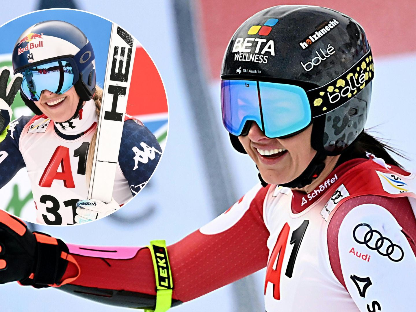 Lindsey Vonn verpasst das Podest nur knapp