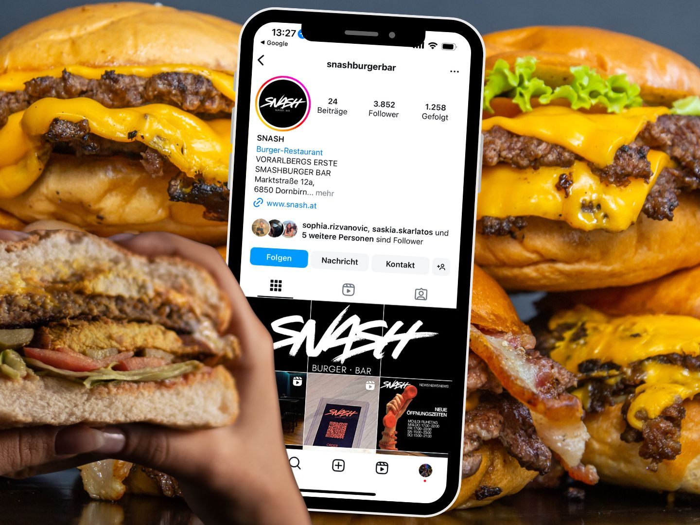 Snash Burger Bar in Dornbirn.