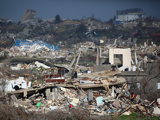 Zerstörte Häuser im Gazastreifen Zerstörte Häuser im Gazastreifen