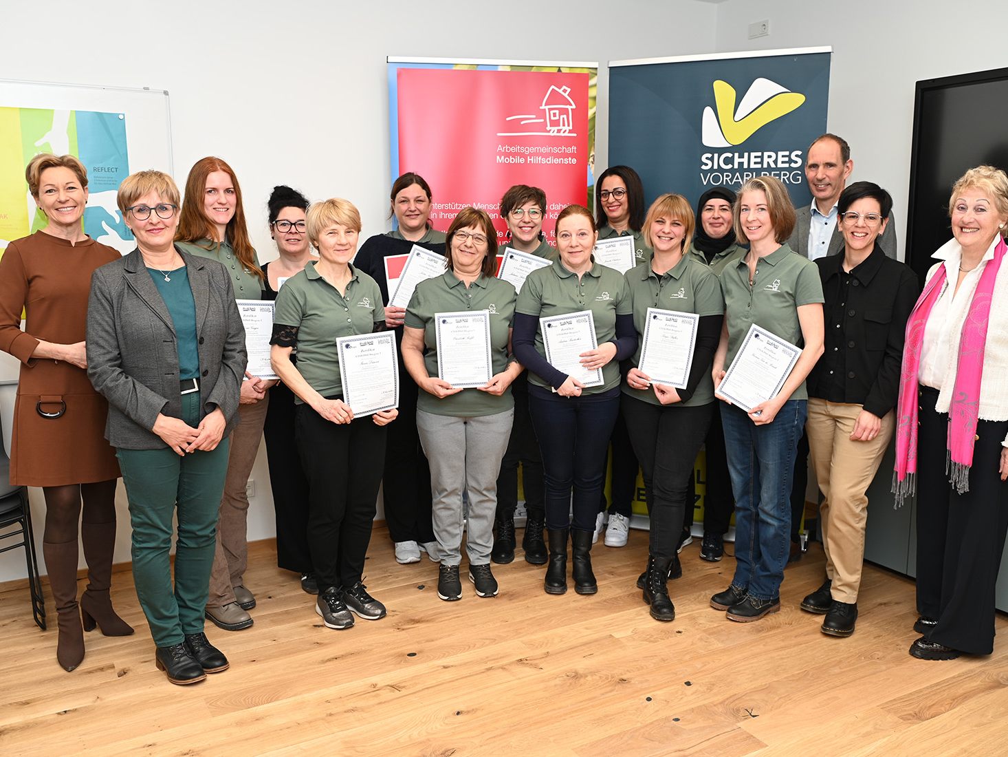 12 neue OTAGO-Trainerinnen wurden ausgezeichnet.