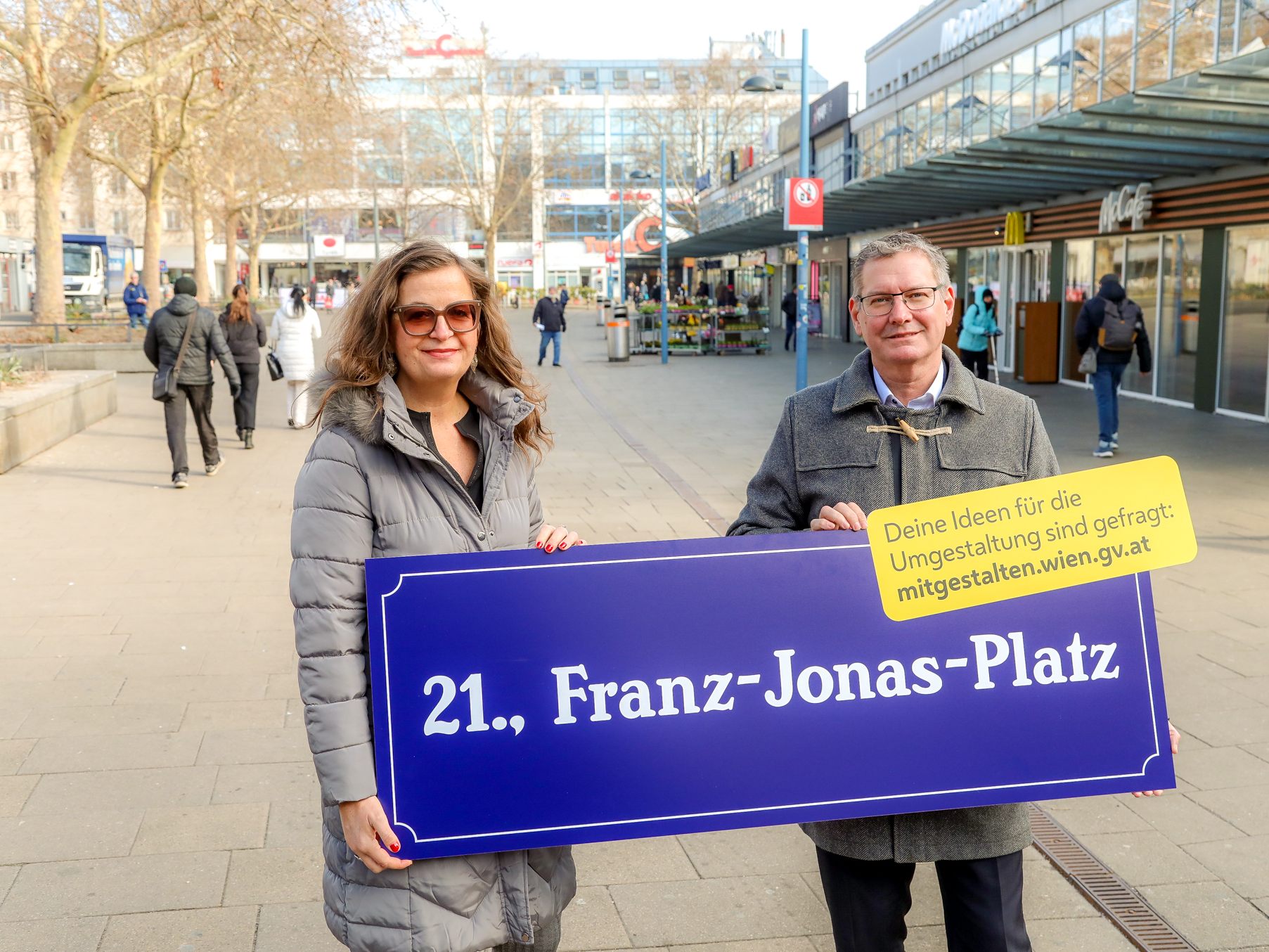 Die Bürger*innen-Beteiligung zur Umgestaltung des Franz-Jonas-Platzes startet.