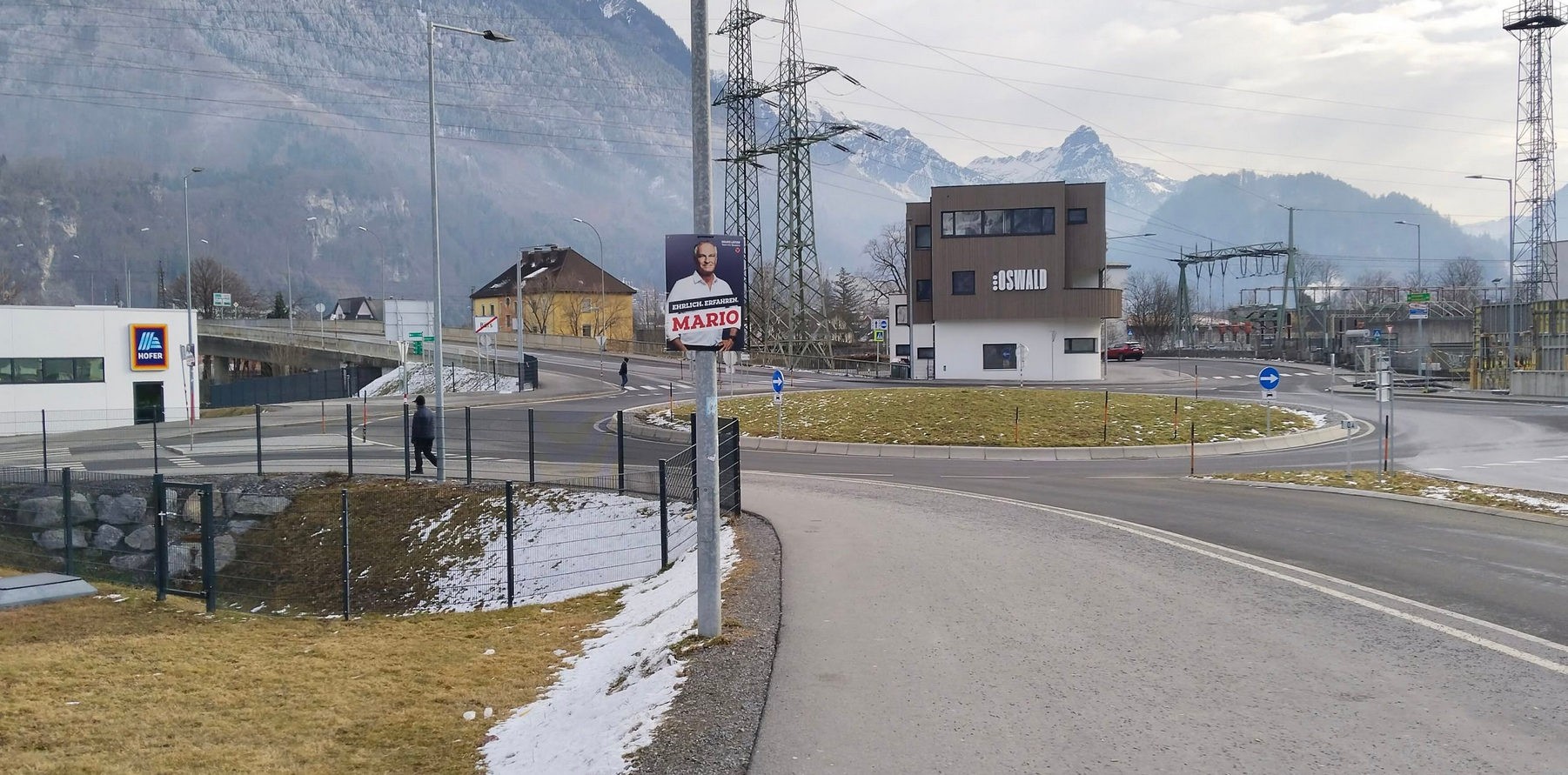 Wahlplakate Mario Leiter Bürs
