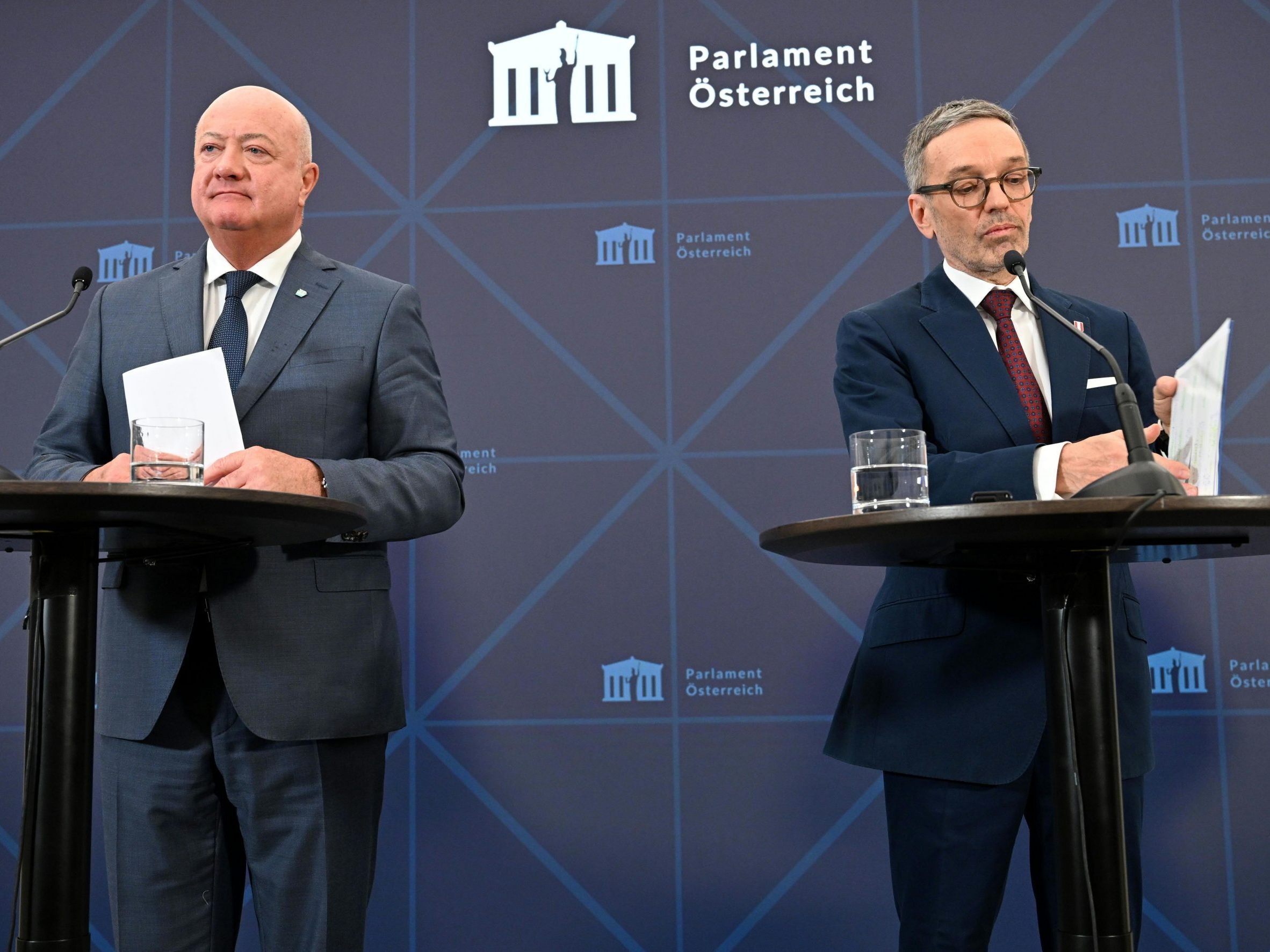 Stocker und Kickl waren beide mit Van der Bellen zusammengekommen.