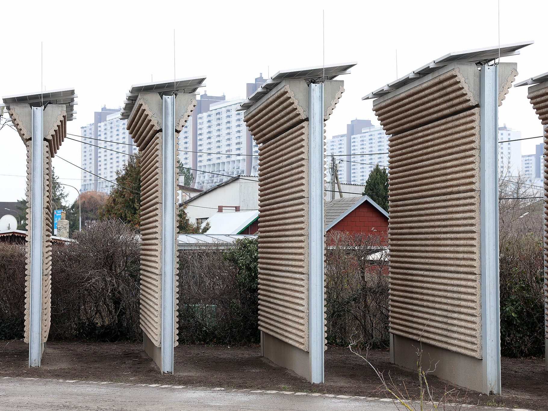 Kleingartenanlage in Wien-Meidling bekam Lärmschutzwand.