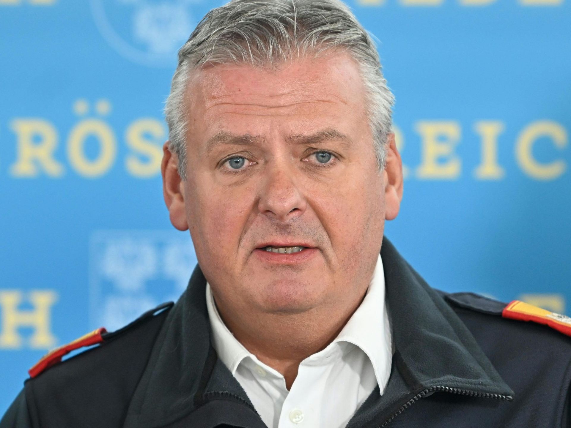 Niederösterreichs Landesfeuerwehrkommandant Fahrafellner.
