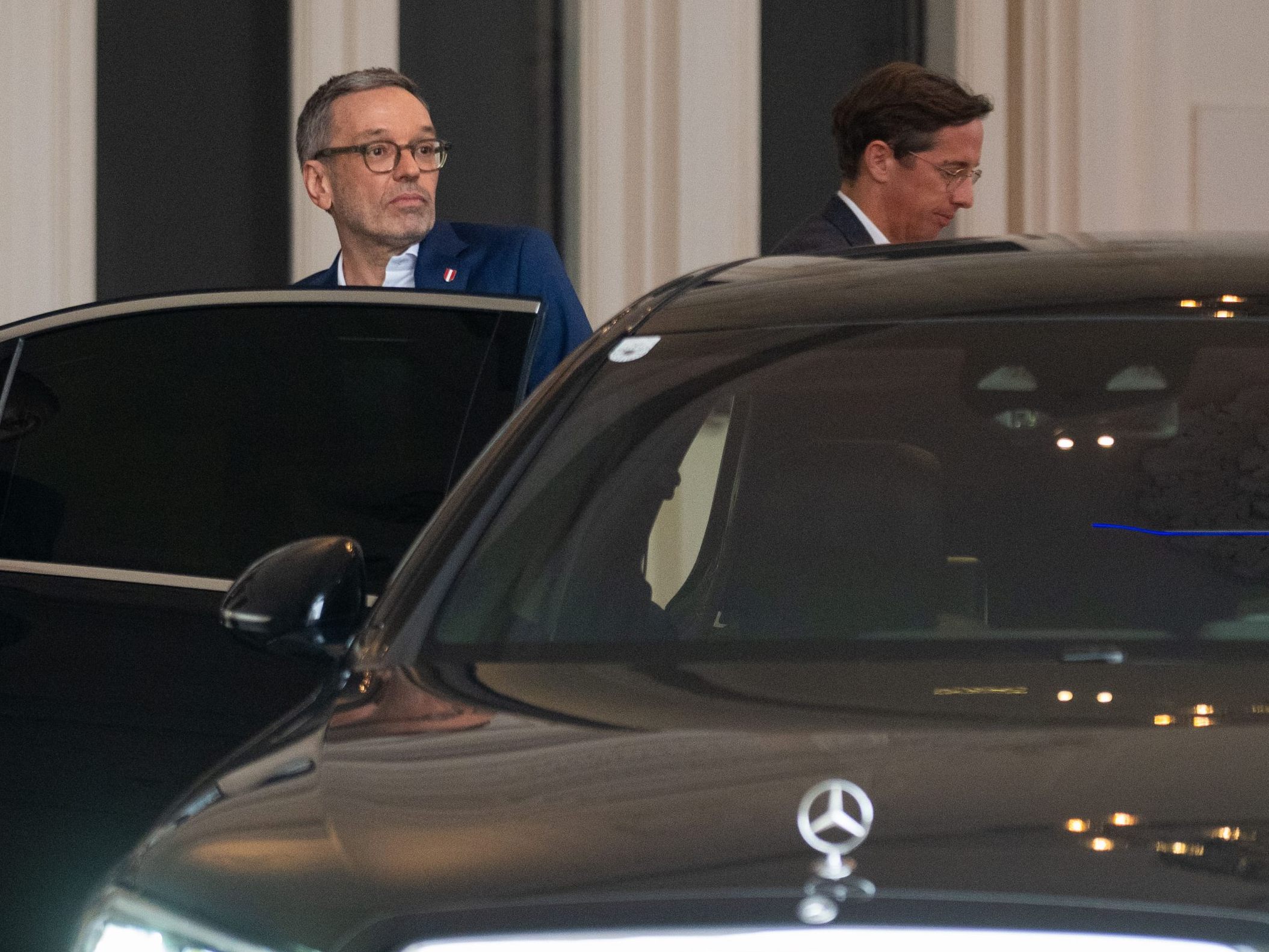 Kickl verließ die Hofburg kommentarlos