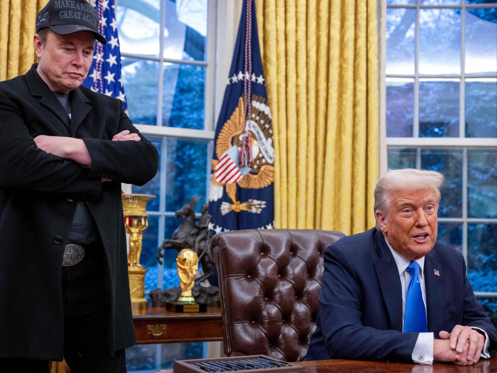 Donald Trump und Elon Musk gemeinsam im "Oval Office" Donald Trump und Elon Musk gemeinsam im "Oval Office"