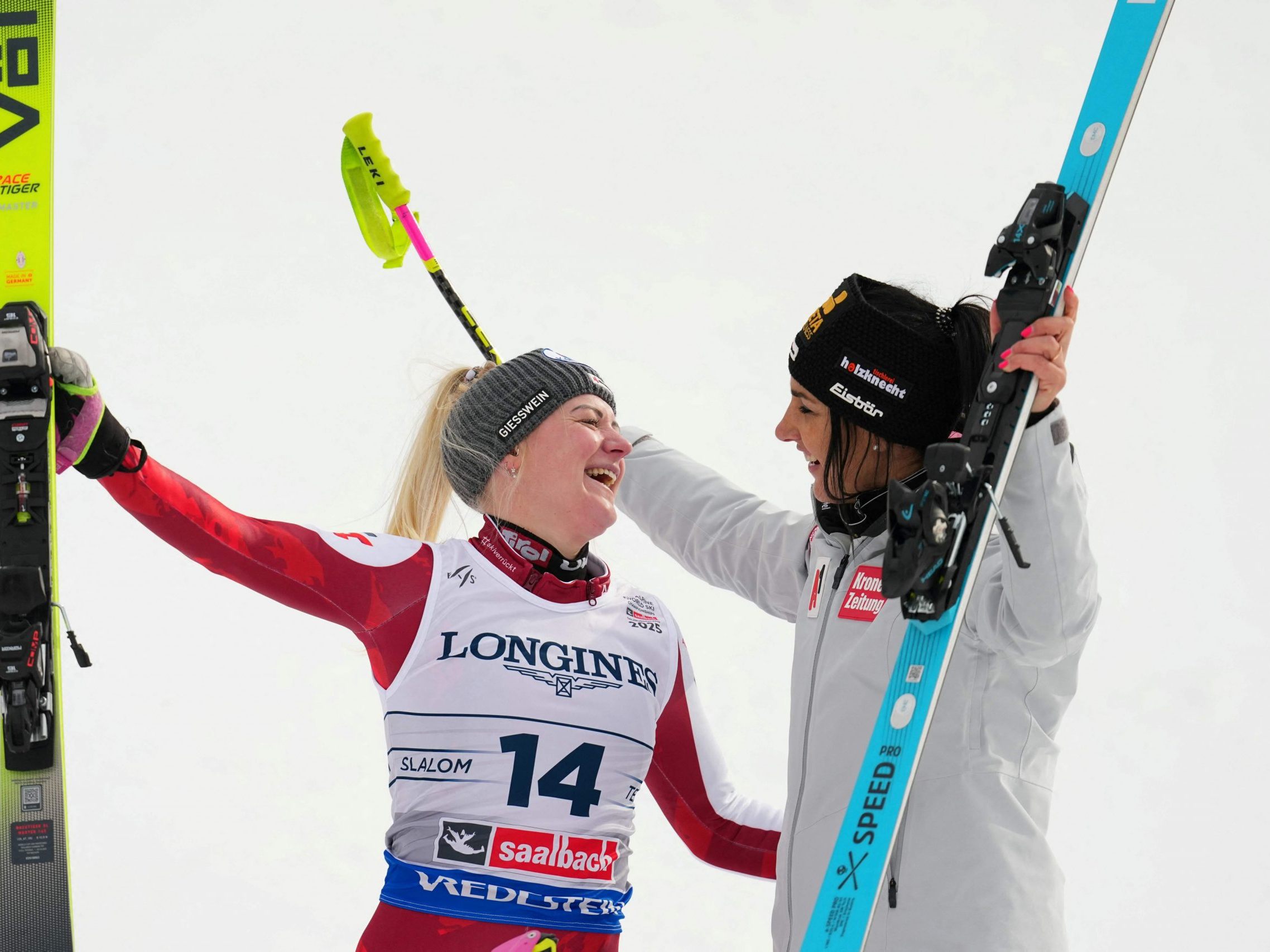 Truppe und Venier packten bei der Ski-WM eine weitere Medaille für Österreich drauf.