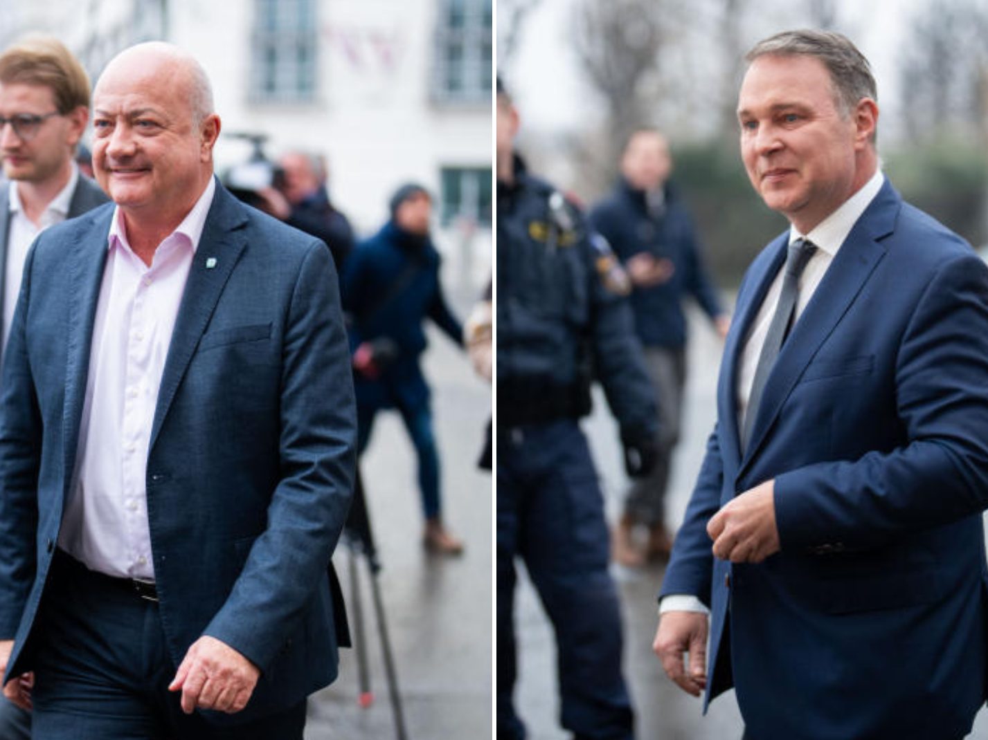 Stocker und Babler trafen gestern Bundespräsident Van der Bellen.