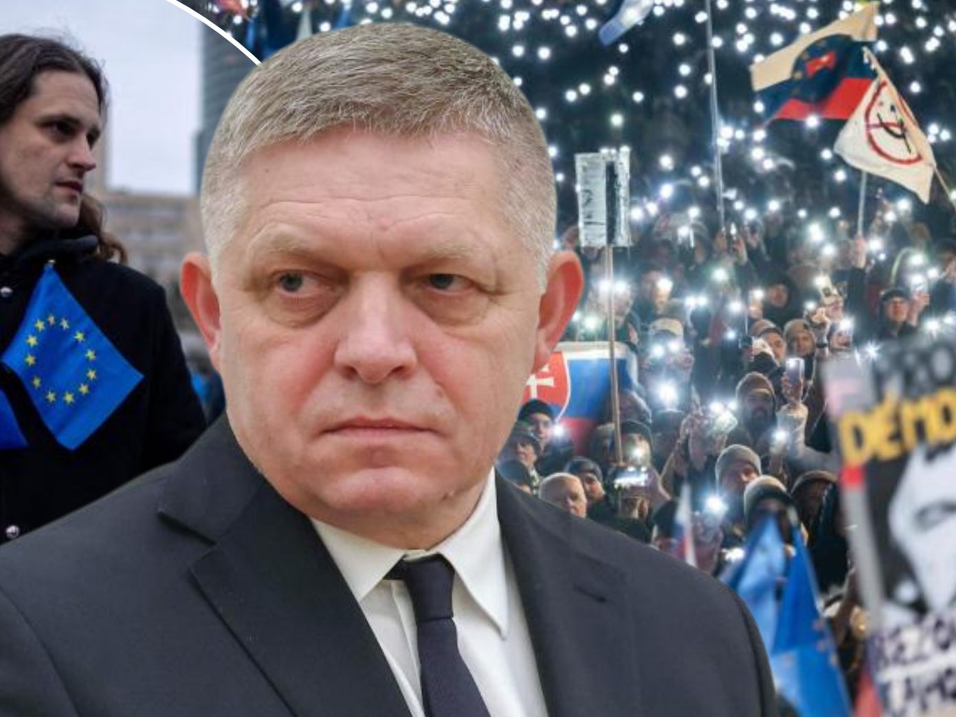 Zehntausende protestieren gegen den Ministerpräsidenten.