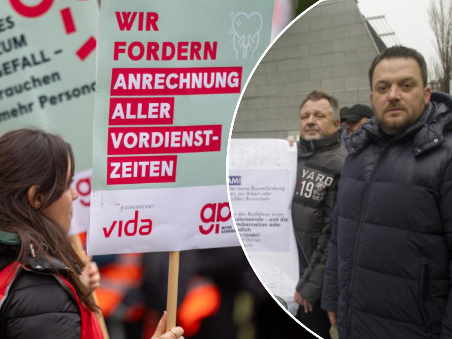 "An einem Standort wurde sogar mit Kündigungen gedroht, solange bis die Lenkerinnen und Lenker wieder ihre Arbeit aufgenommen haben", so vida-Vertreter Markus Petritsch. "An einem Standort wurde sogar mit Kündigungen gedroht, solange bis die Lenkerinnen und Lenker wieder ihre Arbeit aufgenommen haben", so vida-Vertreter Markus Petritsch.
