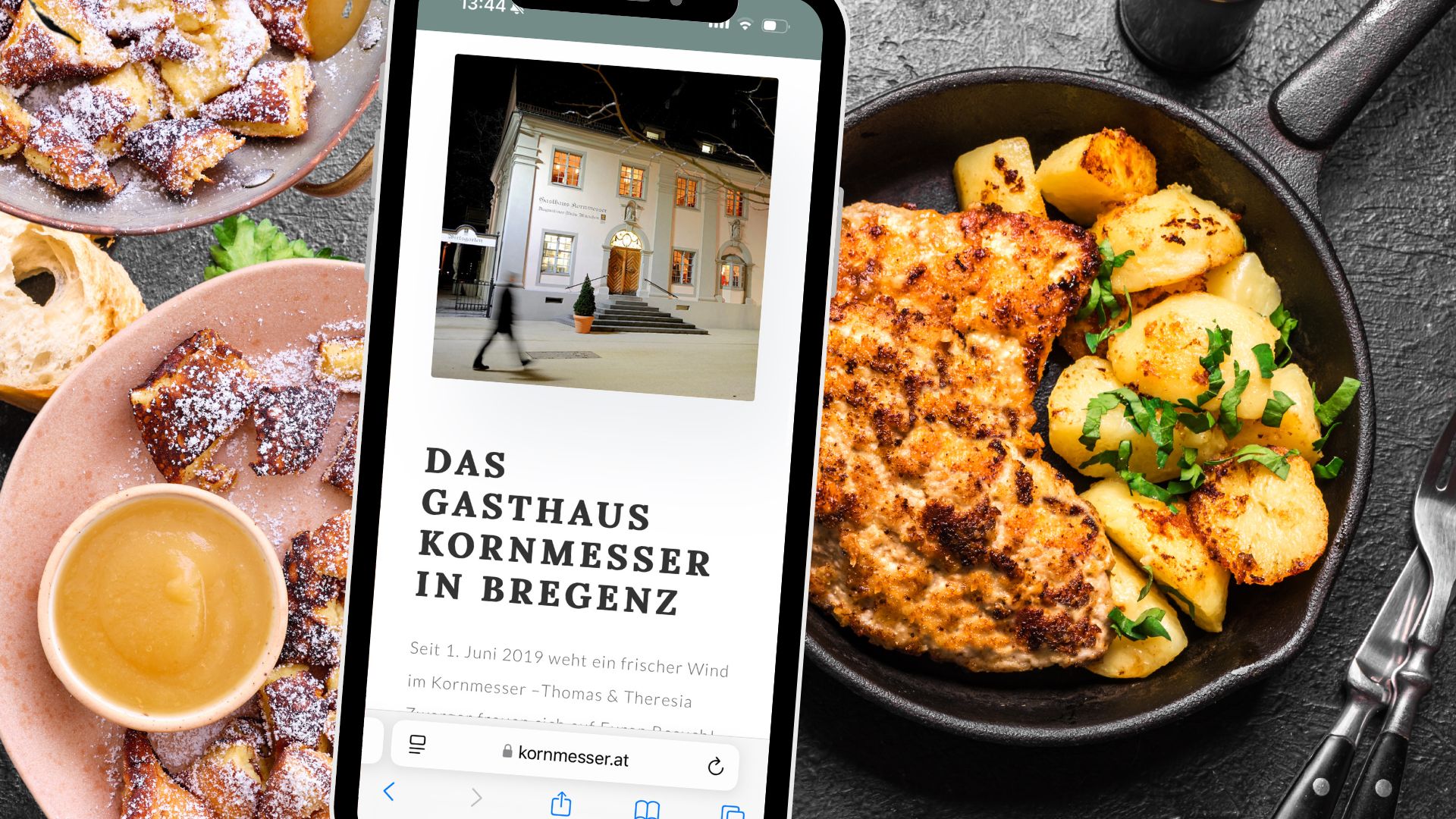 Das Gasthaus Kornmesser liegt zentral in Bregenz. 