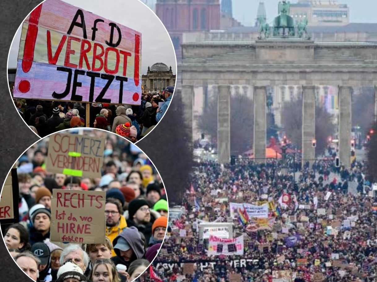 In Berlin gingen Tausende auf die Straße. In Berlin gingen Tausende auf die Straße.