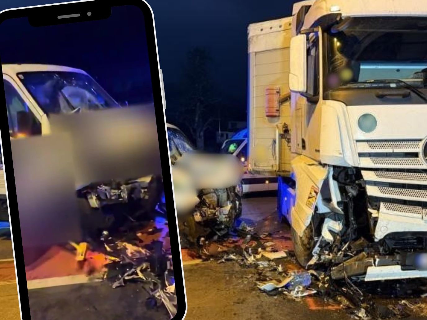 Bei dem Unfall wurde eine Person verletzt. Bei dem Unfall wurde eine Person verletzt.