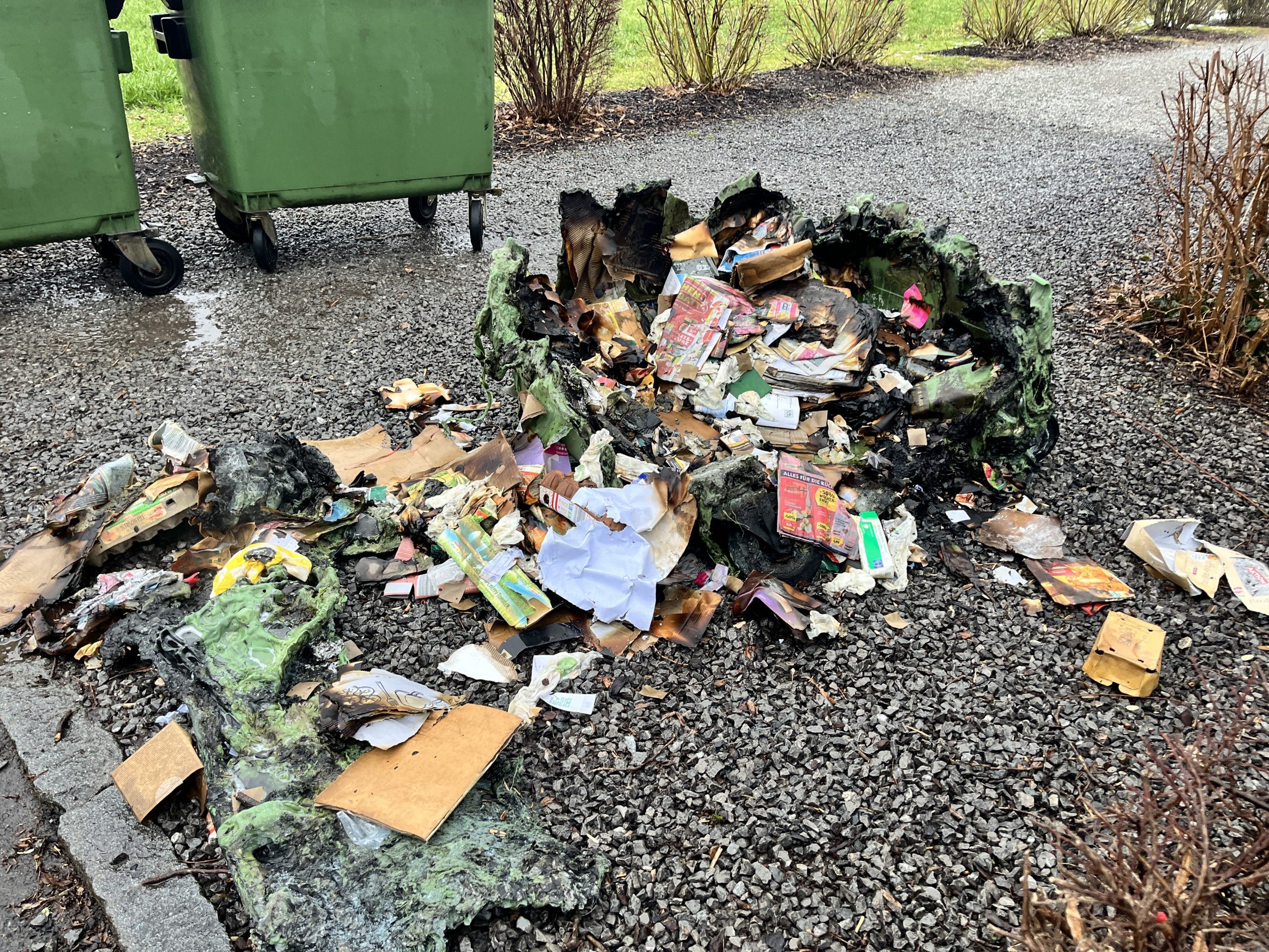 Container wurde zerstört