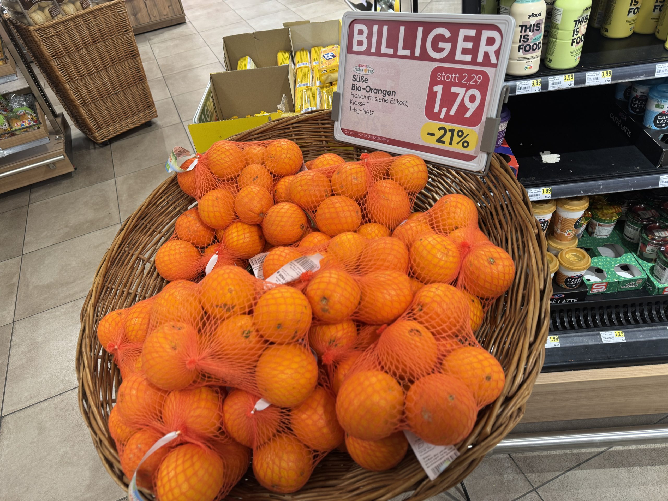 Fehlbestellung Orangen