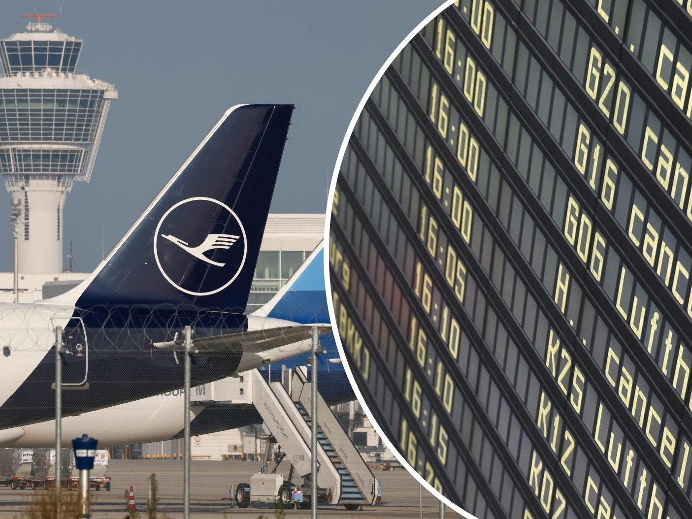 Wegen Warnstreiks kein Flugbetrieb Wegen Warnstreiks kein Flugbetrieb