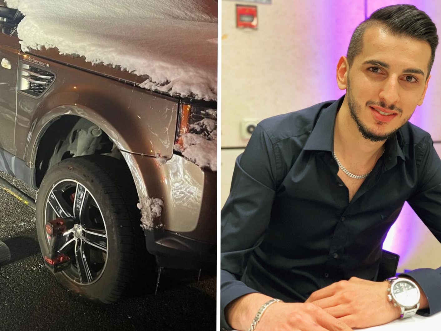 Bei Ömers Auto wurden alle vier Reifen aufgestochen.