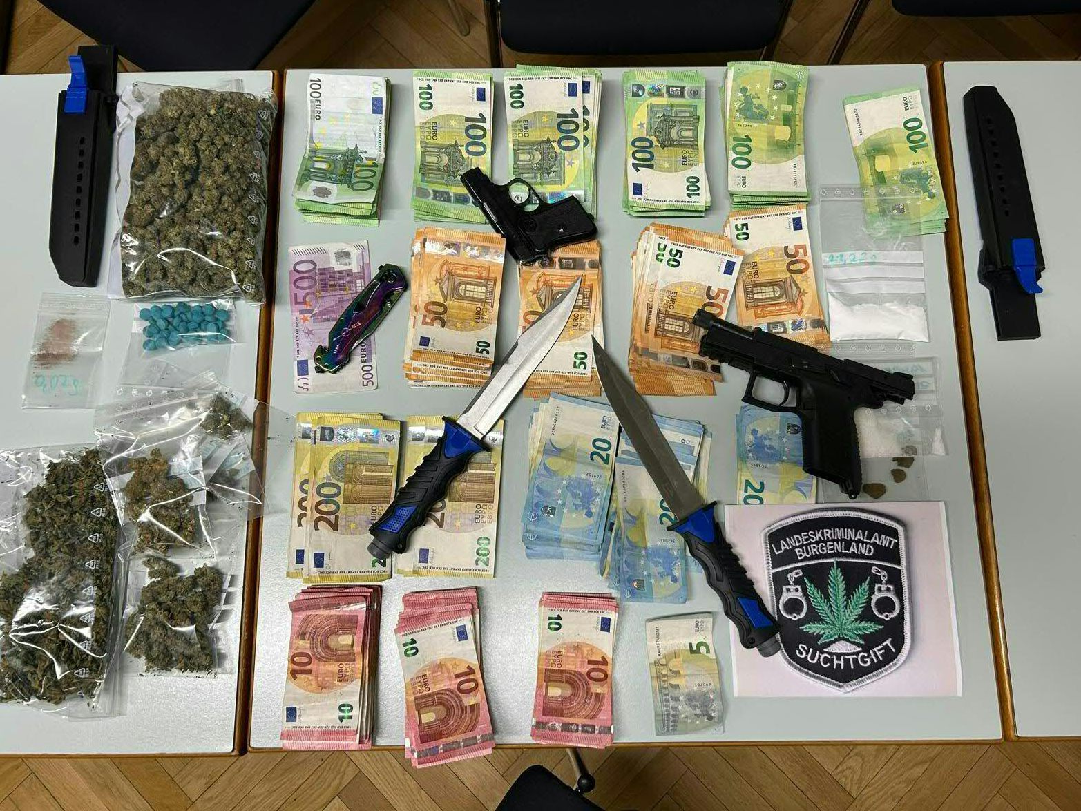 Im Burgenland sind fünf junge Drogenhändler ausgeforscht worden.