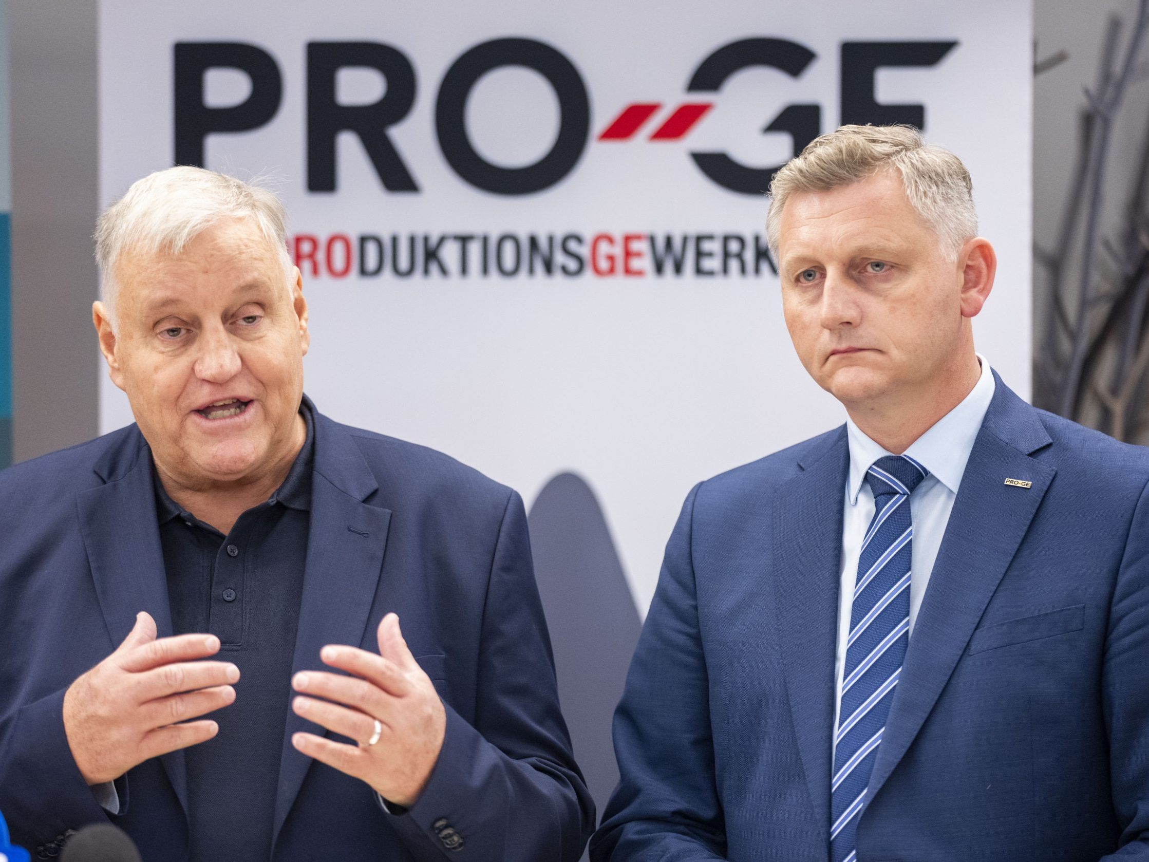 Chefverhandler Binder und Dürtscher.