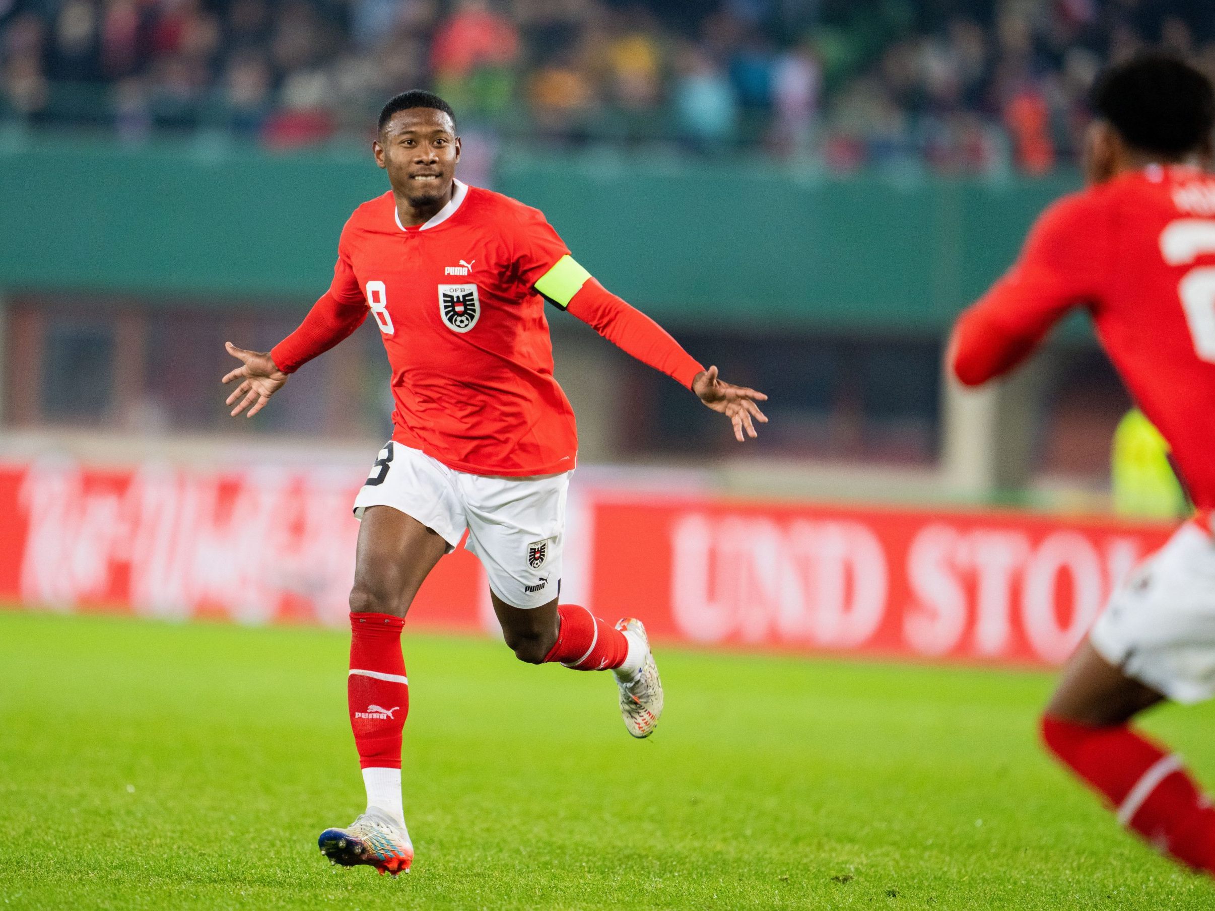 Da hatte er die Verletzung noch vor sich: David Alaba beim Länderspiel 2022 gegen Italien in Wien.