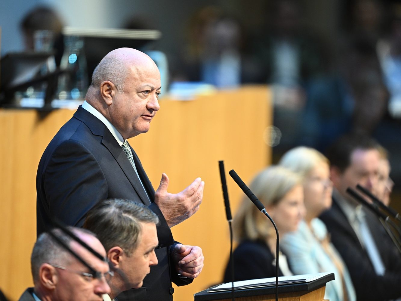 Stocker am Tag der Regierungserklärung nicht fit.