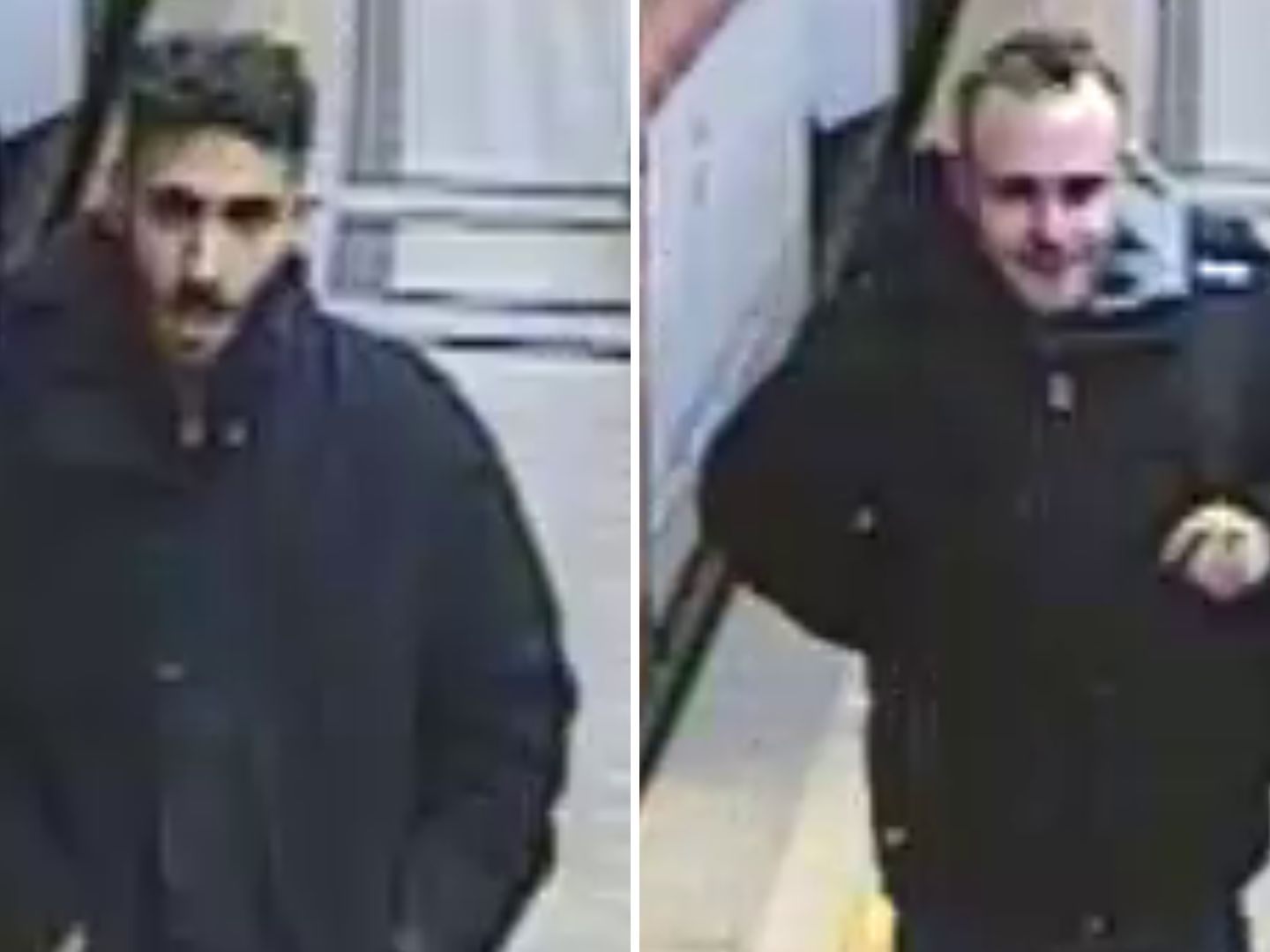 Die beiden Männer werden nach einem Raubüberfall gesucht.