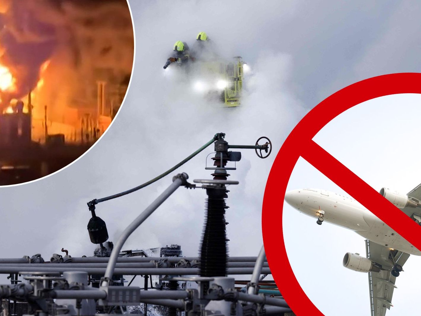 Die Feuerwehr konnte den Brand eindämmen, doch bisher ist unklar, wann der Flughafen seinen Betrieb wieder aufnehmen kann. 