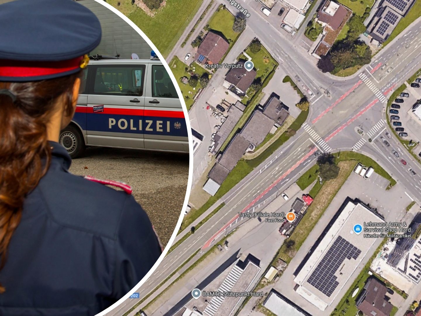 Zeugenaufruf der Polizei nach Rad-Unfall in Hard.