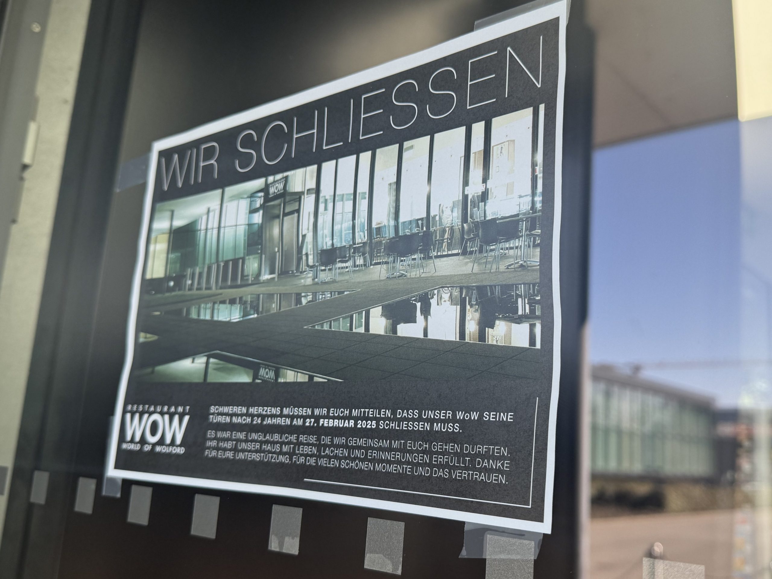 Mit diesen Worten kündigte das WOW-Team die Schließung an. Mit diesen Worten kündigte das WOW-Team die Schließung an.