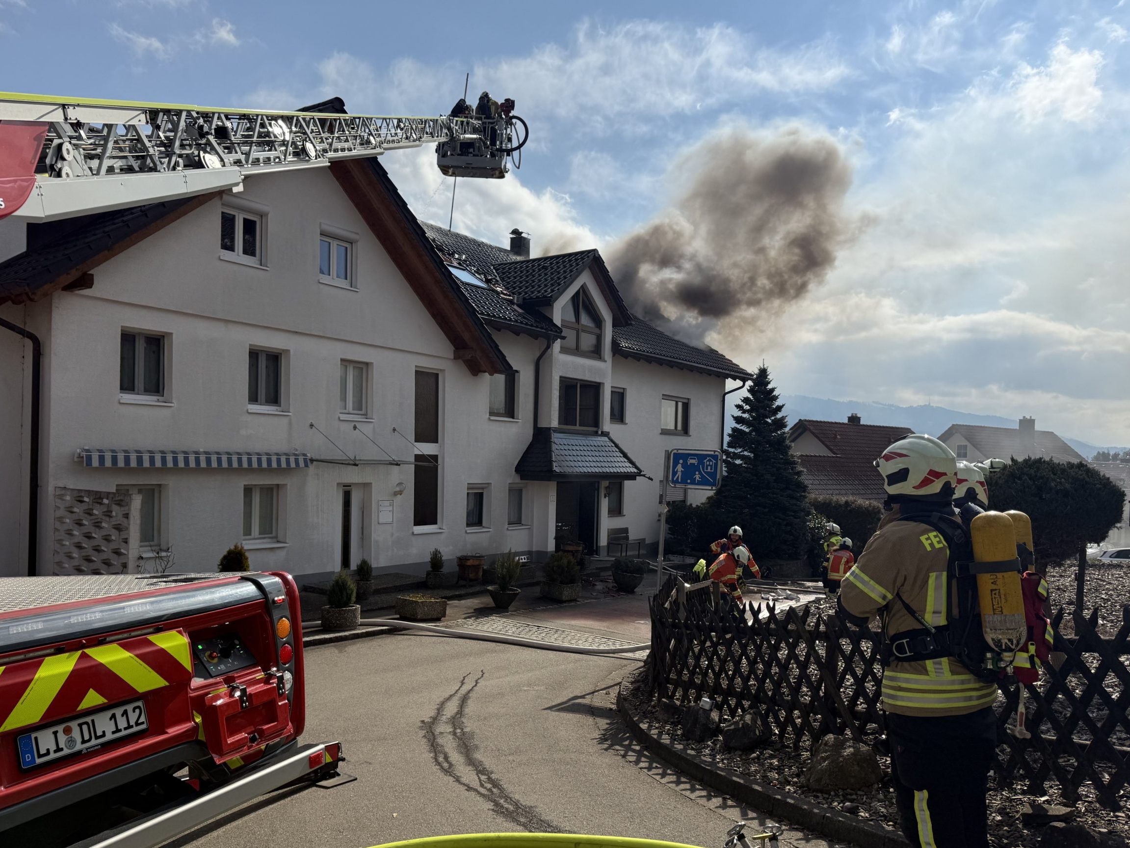 Dachstuhlbrand in Sigmarszell