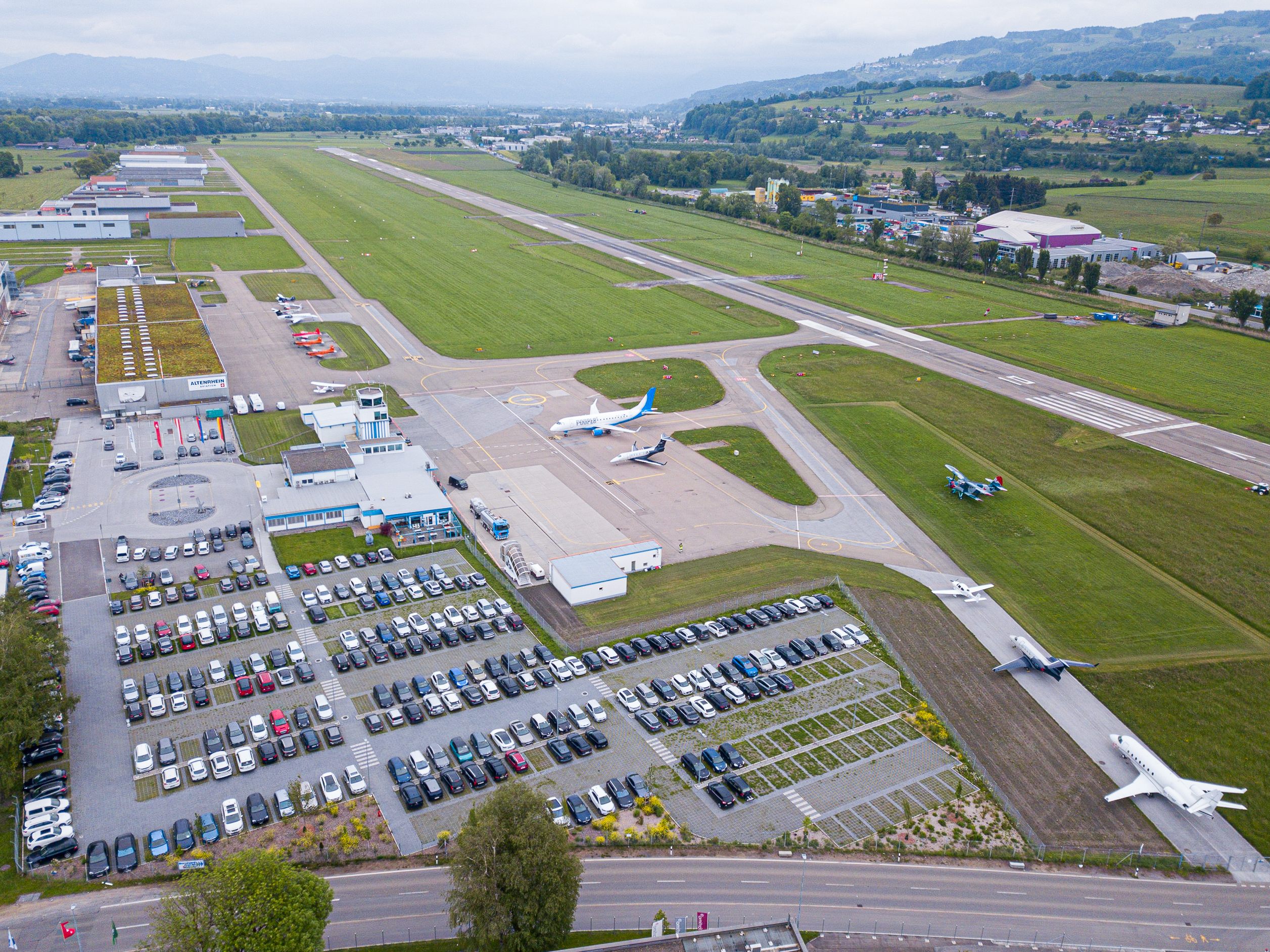 Sollte die Unterstützung des Schweizer Bundes wegfallen, droht dem Flughafen in Altenrhein das Aus.
