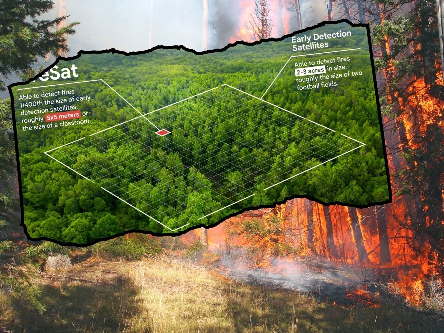 FireSat von Google soll Waldbrände verhindern.