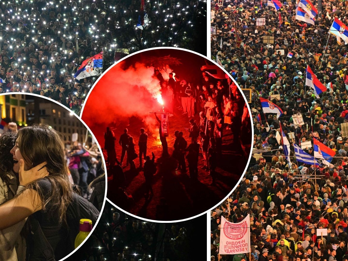 Massenproteste in Serbien. Massenproteste in Serbien.
