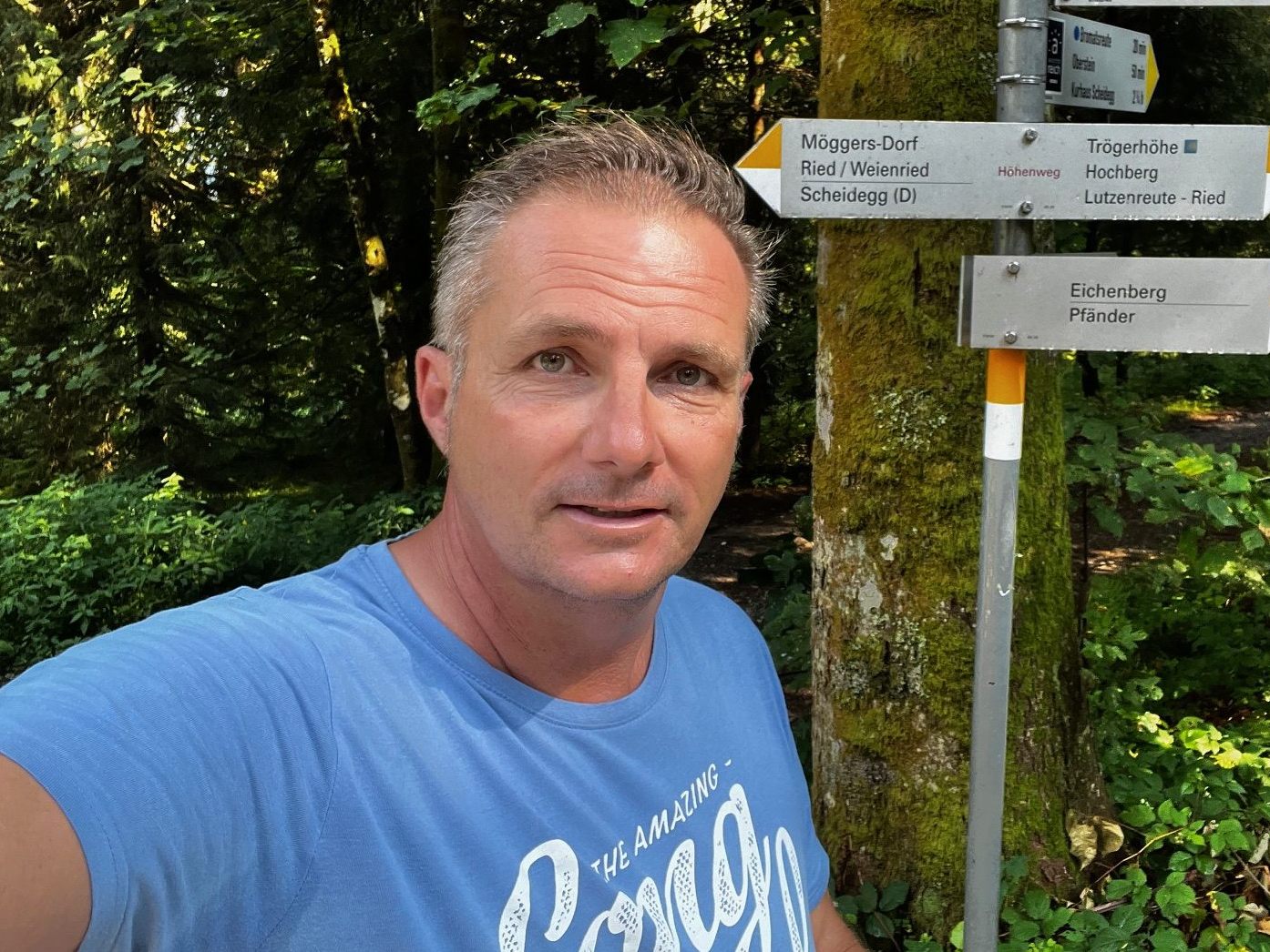Oliver Kitzke genießt die Natur – beim Wandern auf den Pfänder findet er Ausgleich und neue Energie für seine politischen Aufgaben.